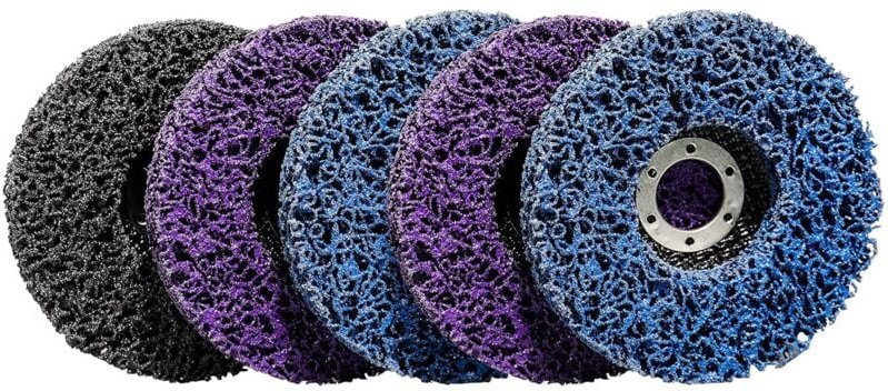 5 CSD-Reinigungsscheiben 115 mm für Nylon-Winkelschleifer zum Entfernen von Rost, Schweißnähten, Entfernen von Farbe, Ro...