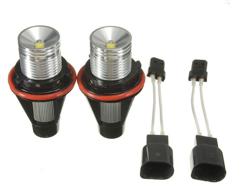 Ymyny - 2 stücke led Angel Eyes Halo-Ring 10W Birne Weiß für bmw E39 E53 E60 E63 E64 E65