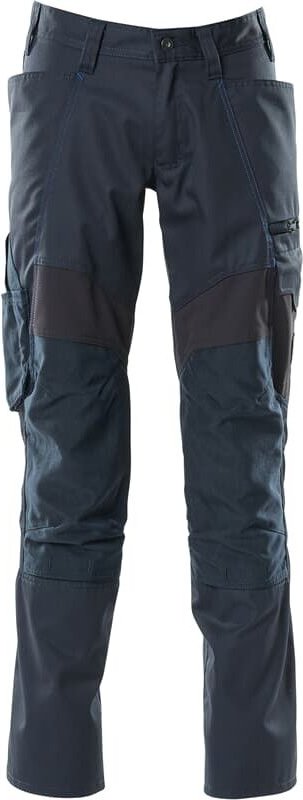 Arbeitshose Stretch Zones 18579 leichte Bundhose mit Cordura Knietaschen, Farbe: Schwarzblau - 010, Größe: 52 - Mascot