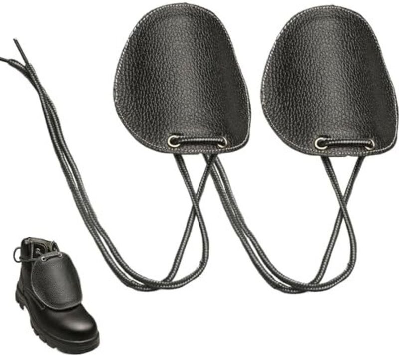 Mittelfußschutz für Arbeitsstiefel, 1 Paar Mittelfußschutz aus Leder mit Bindebändern, Karottenzehenschutz