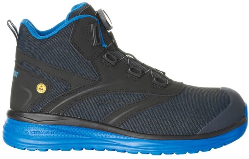 Mascot Sicherheitsstiefel S1P mit BOA® Sicherheitsstiefelette S1P Sicherheitsschuhe Gr. 40, schwarz/kornblau