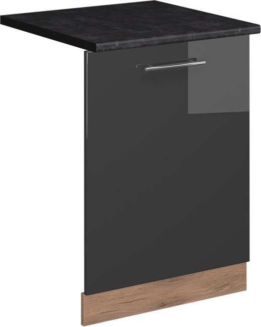 Vicco - Geschirrspülblende Fame-Line, Anthrazit Hochglanz, 60 cm , ap Anthrazit