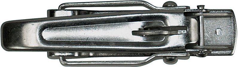 Schließen der Bordwand mit Riegel