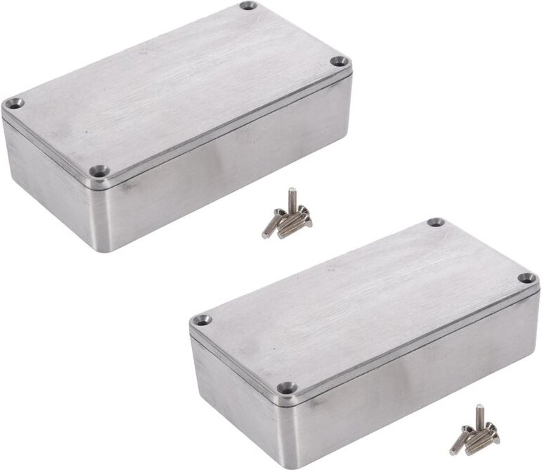 2X Aluminium Electronics Project Box GehäUse Instrument Wasserdicht, Standard 1590B 112X60X31mm