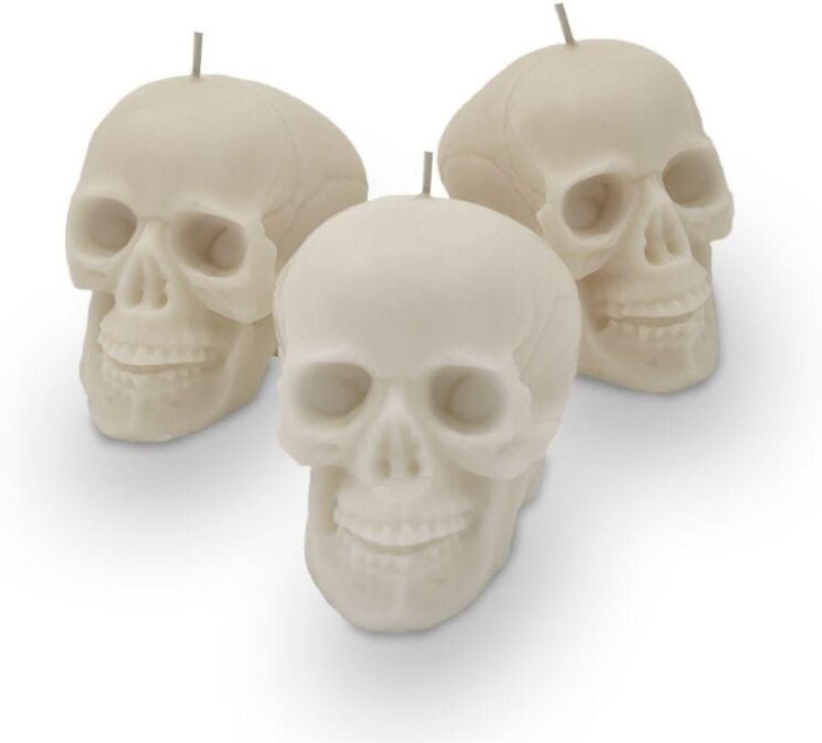 Totenkopf kerzen set