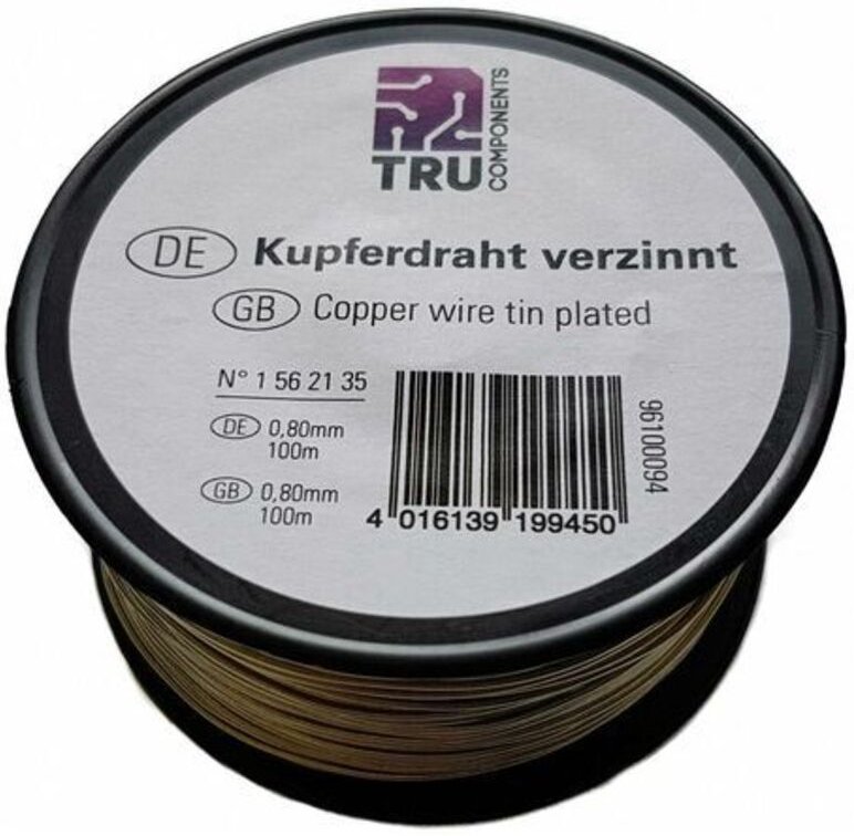 TRU COMPONENTS Kupferdraht Außen-Durchmesser (ohne Isolierlack): 1.20 mm 30 m