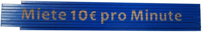 Zollstock Miete 10 pro Minute 2 m blau Zollstock