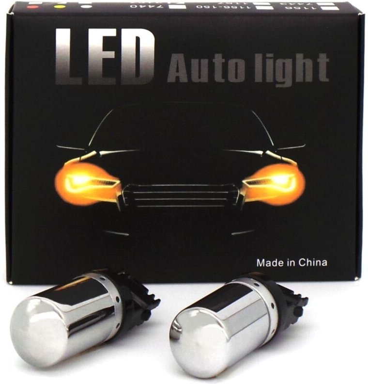 Stück LED-Lampen 3156 P27W 12-24V orange 100% Canbus