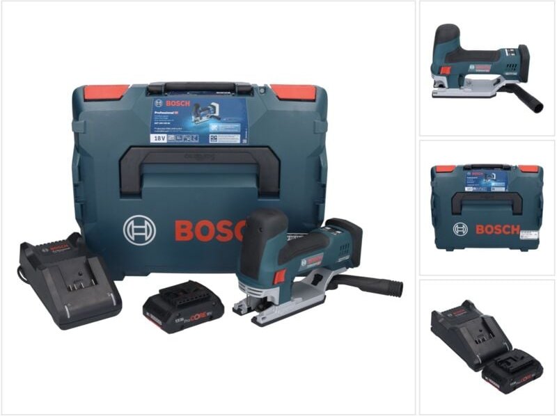Thumbnail - Bosch gst 18V-155 sc Professional Akku Stichsäge 18 v + 1x ProCORE Akku 4,0 Ah + Ladegerät + L-Boxx
