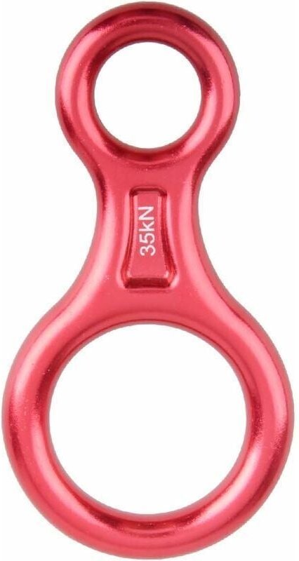 Thumbnail - XVX - 35kN Abseilen acht (Rot), Klettern Abseilen Gerät 8 Descender für Seildurchmesser 8-13mm