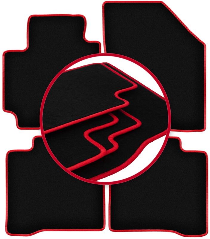 CARLUX-RED Autofußmatten für: Suzuki Baleno II Fließheck (2015-)