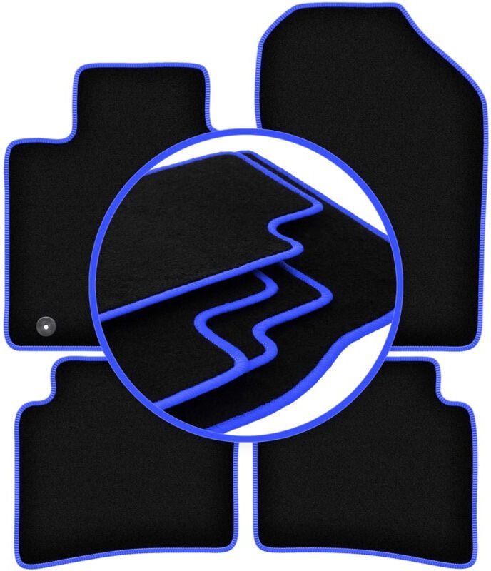 CARLUX-BLUE Autofußmatten für: Hyundai Bayon Crossover (2021-)
