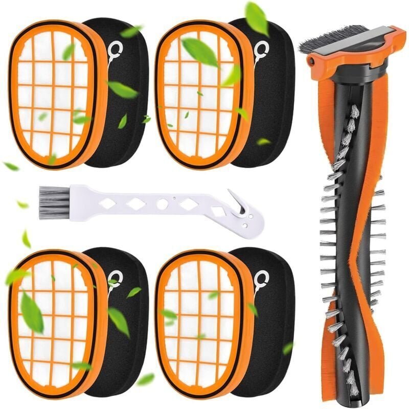 4er Pack Filter für Akkustaubsauger Philips SpeedPro Max, FC5005/01 Ersatzfilter Zubehör für Philips FC6812 FC6813 FC682...