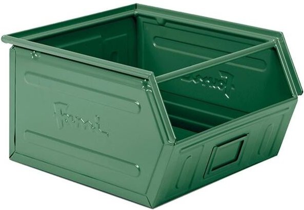 Stahlbehälter mm B=450 T=520 H=300 Gr.5P4 Grün Ral6011