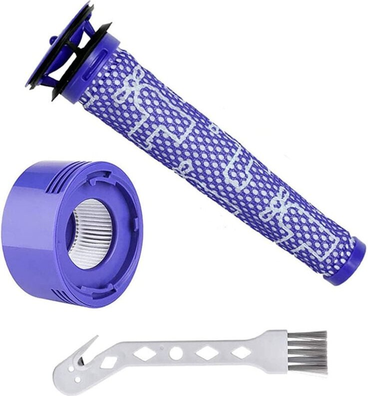 Thumbnail - Filter für Dyson V8 Ersatzfilter für Dyson V8 V7 Animal und Absolute Cordless Staubsauger 2 Vorfilter & 2 HEPA Nachfilte...