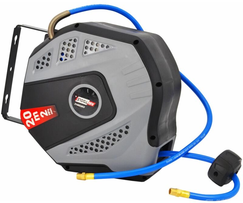 Awtools przewód / wąż pneumatyczny na zwijaku plastikowym 8x12mm x 15m