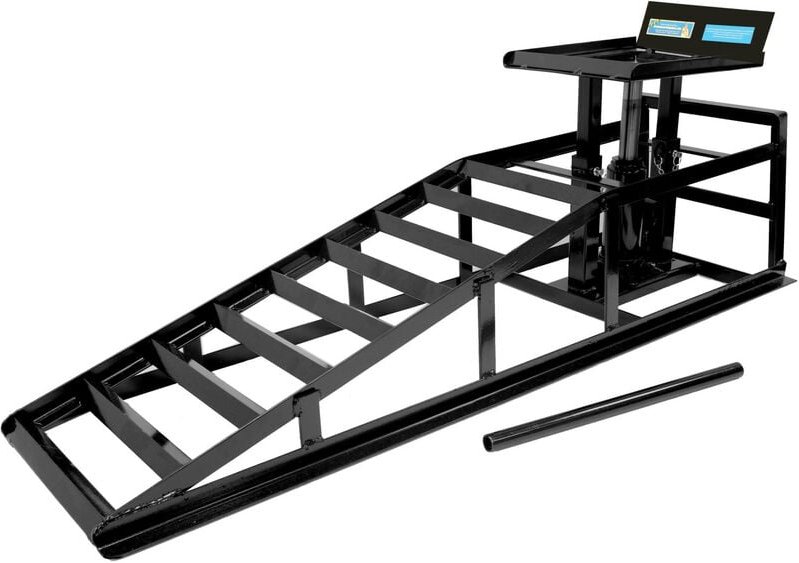 Baumarktplus - 1 x hydraulischer Auffahrbock höhenverstellbar Wagenheber pkw kfz Auffahrrampe