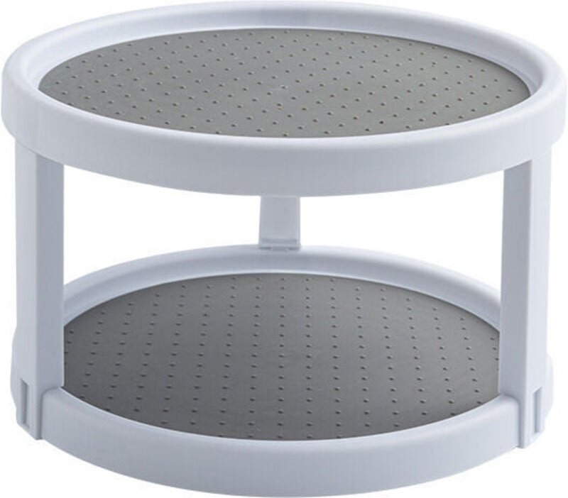 Gewürz-Drehteller, Schrank-Gewürzregal, 2 Etagen, drehbares Gewürzregal, Gewürzregal, Aufbewahrungsregal - Ahlsen