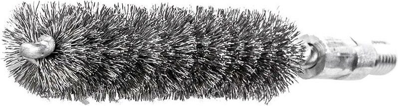 Rohrbürste m. Gewinde M6 Ø14mm, Stahl gew.0,15mm Lessmann