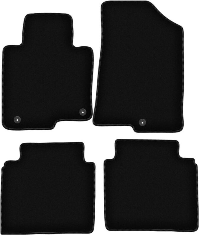 BASIC schwarze Veloursmatten für: Kia Optima IV SW Kombi (2015-)