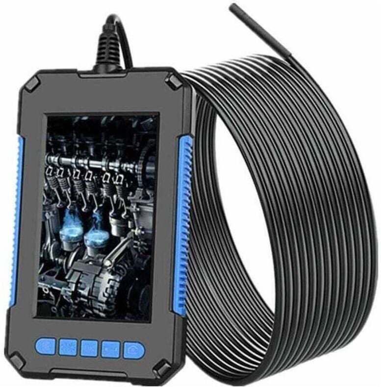 Ulisem Industrie-Endoskop, 1080P HD-Kamera, 4,3-Zoll-Bildschirm, 5,5 mm wasserdichte Schlangenkamera, mit 6 LED-Leuchten...