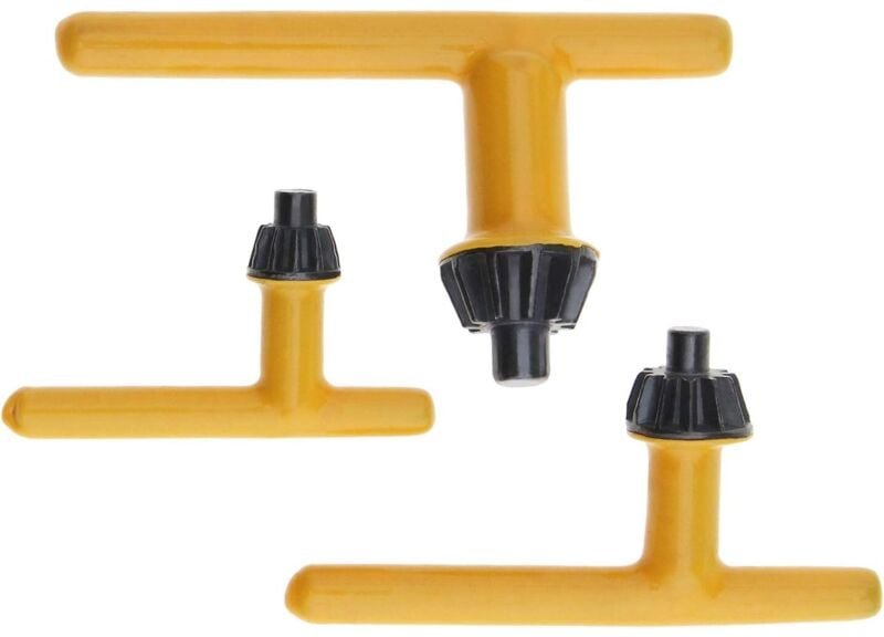 3-teiliges Bohrfutterschlüssel-Set, 10 mm, 13 mm, 16 mm Durchmesser, T-förmiger Ersatz-Elektrobohrer, HSS-Spannwerkzeug