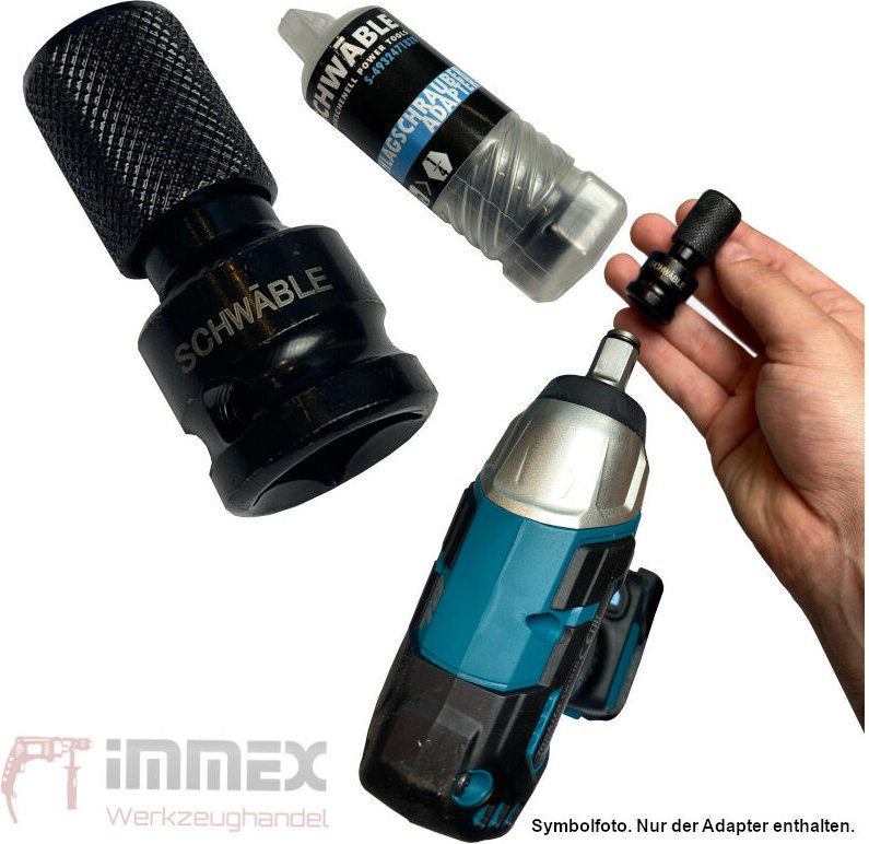 Schwäble - Schlagschrauber Adapter 1/2' auf 1/4' schlagfest S-4932471828