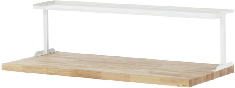Ablage für Arbeitstische/Werkbänke aus Stahlblech BxTxH 1250x300x375 mm - RAU