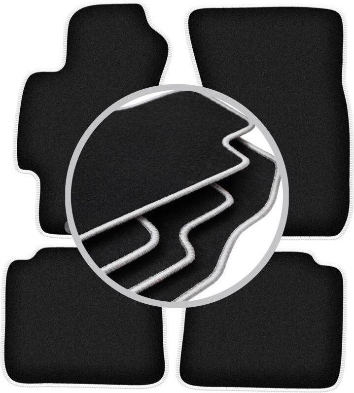 CARLUX-SILVER Autofußmatten für: Subaru Impreza III GH Fließheck, Kombi, WRX (2007-2013)