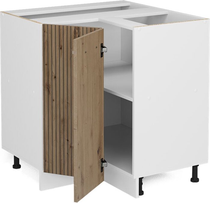 Vicco - Eckunterschrank R-Line, Artisan-Eiche, 75.6 cm, ap Eiche