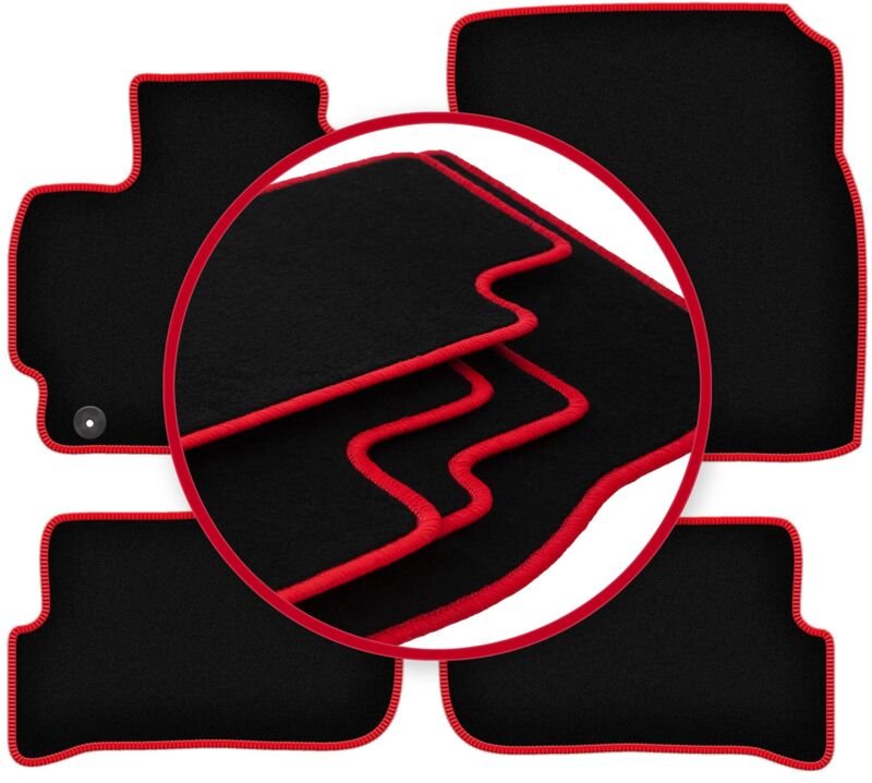 CARLUX-RED Autofußmatten für: Mitsubishi Space Star II Fließheck (2013-)