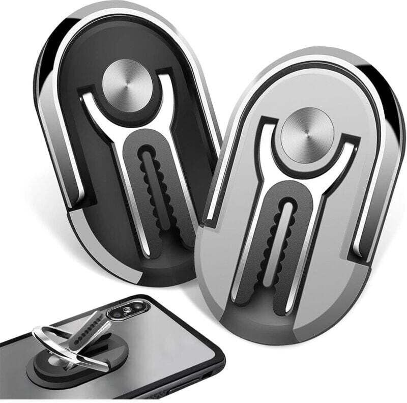 Ulisem2er-Pack Autotelefonhalter, multifunktionaler 360° drehbarer Telefonhalterring, kann für den Auto-Luftauslass verw...