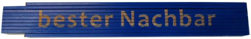 Zollstock bester Nachbar 2 m blau Zollstock
