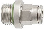 Gerade Steckverschraubung »metallica«, g 1/8 a., Schlauch-Ø 6 - Riegler