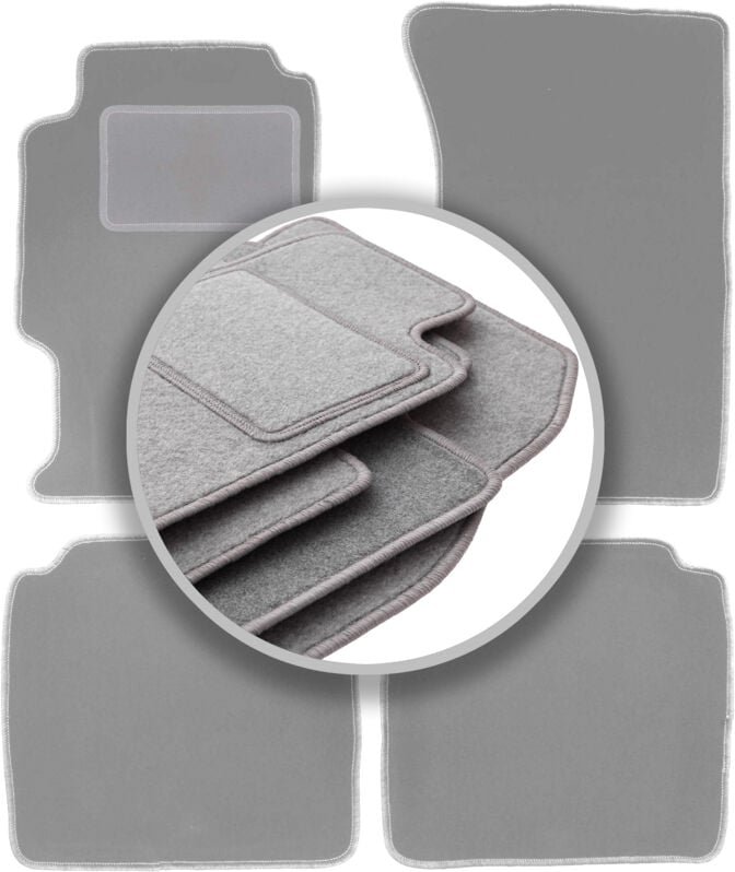 Graue Autofußmatten für: Honda Accord V Kombi, Limousine (1993-1997)