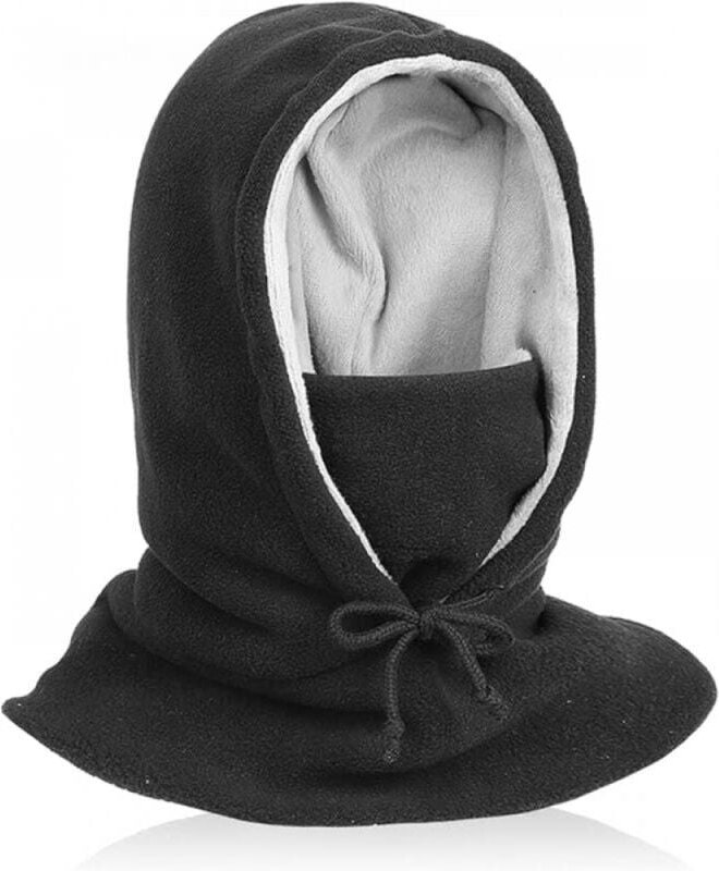 Thumbnail - Winter-Sturmhaube aus dickem Fleece mit Kapuze, Sturmhaube, Gesichtsmaske, Winter-warme Plüsch-Samtmütze für Schnee, Ski...