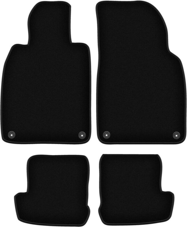 BASIC schwarze Veloursmatten für: Porsche 911 (Typ 991) Coupé, Targa, Cabrio (2010-2019)
