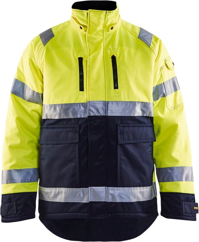 Arbeitsjacke Winter Hochsichtbarkeit 4828 - Neon Gelb/Navy S