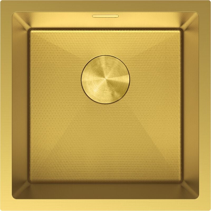 Mexen Trixo Spülbecken aus Stahl 1-Kammer 440 x 440 mm, gold HC - 6413441000-55HC