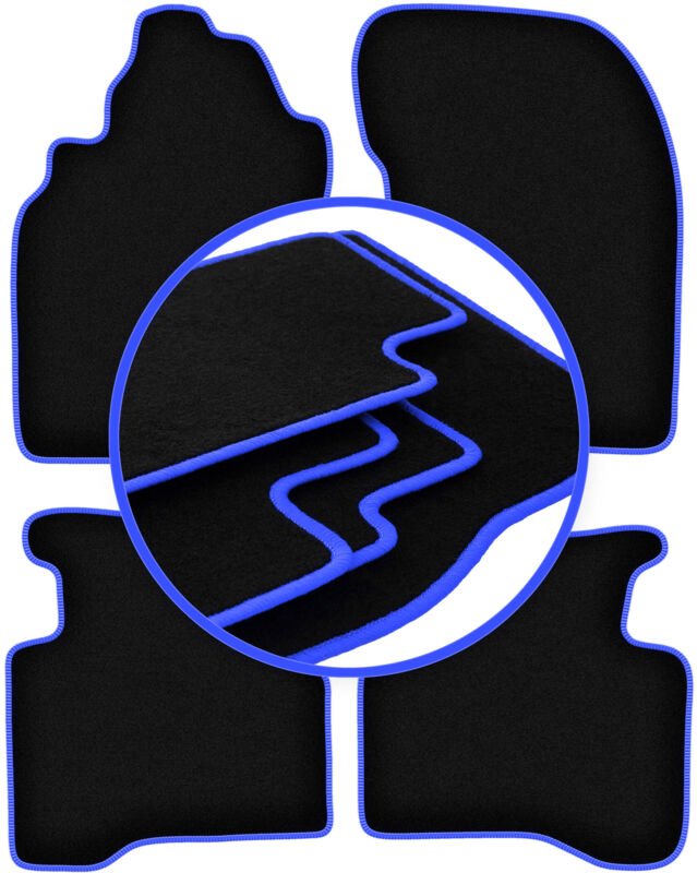 CARLUX-BLUE Autofußmatten für: Nissan X-Trail I T30 SUV (2001-2007)