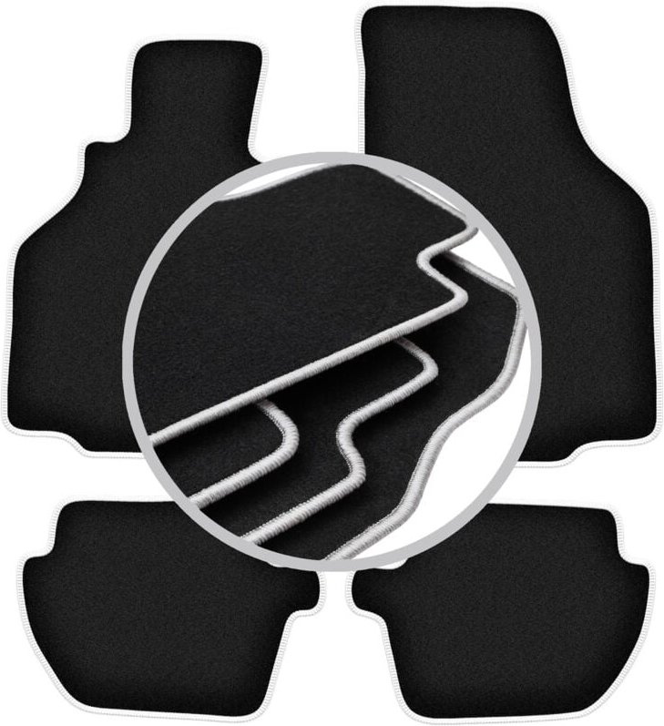 CARLUX-SILVER Autofußmatten für: Typ Porsche 911. 996 Coupé (1997–2004)