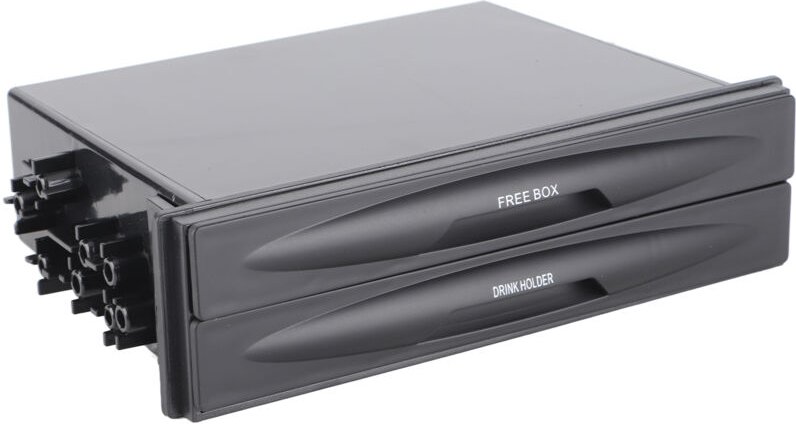 Ej.life - Neue Auto Auto Doppelschicht Radio Tasche Getränkehalter Aufbewahrungsbox