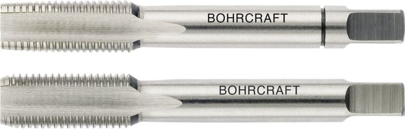 Bohrcraft - Hand Gewindebohrer Satz hssg DIN2181 6H metrisches Feingewinde 12x1,25