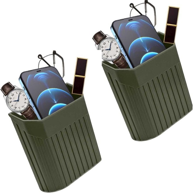 CCYKXA 2 Stück Handy-Aufbewahrungsbox Selbstklebende Armaturenbretthalterung, Auto-Befestigungszubehör