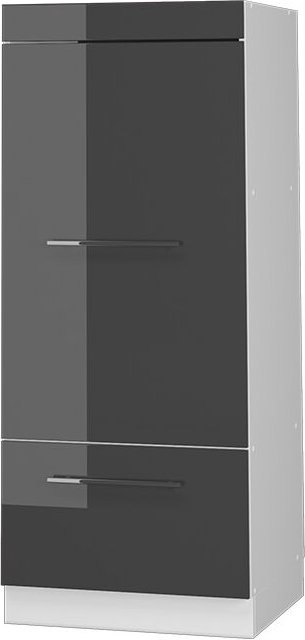 Vicco - Mikrowellenschrank Fame-Line, Anthrazit Hochglanz, 60 cm