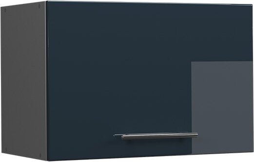 Vicco - Küchenschränke Fame-Line, Dunkelblau Hochglanz, 60 cm Flach