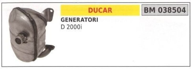 DUCAR Lichtmaschine D 2000i Schalldämpfer 038504