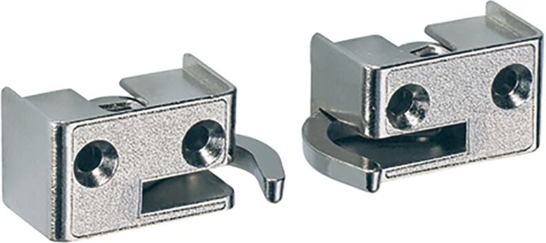 Drehstangenschloss-Schließhaken, 13980, rechts, Metall, vernickelt - Hettich