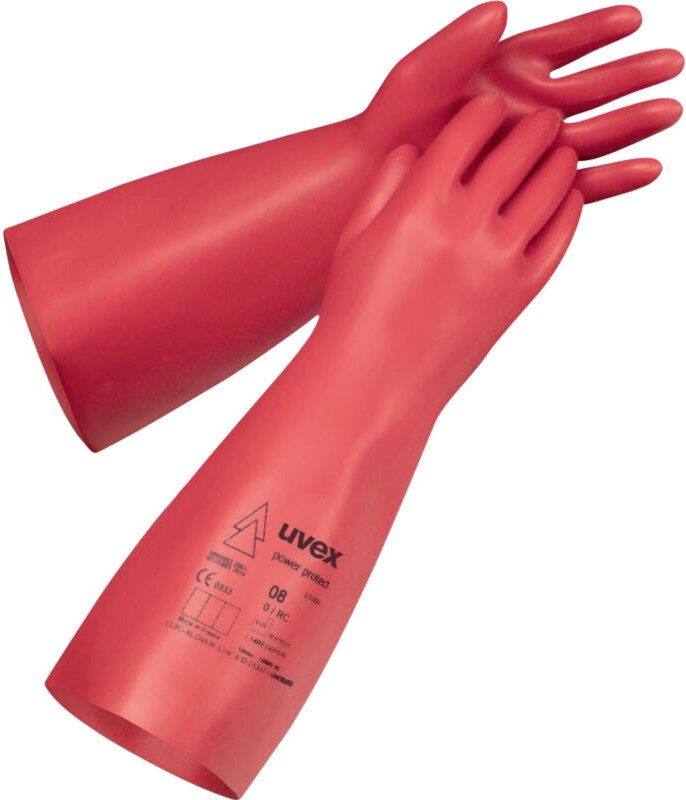 uvex power protect V1000 6084008 Naturlatex Elektrikerhandschuh Größe (Handschuhe): 8 1 Paar