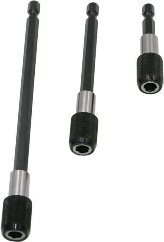 3 aste di prolunga magnetiche, punte per cacciavite elettrico, barra a sgancio rapido con attacco esagonale da 1/4', por...